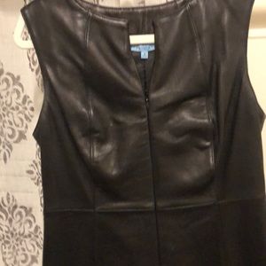 Leather dress